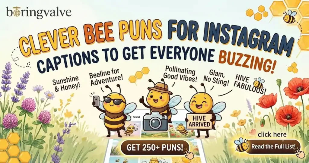 Clever Bee Puns for Instagram