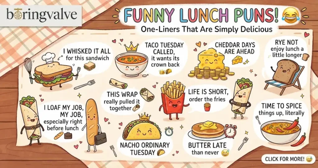 Funny Lunch Puns One-Liners