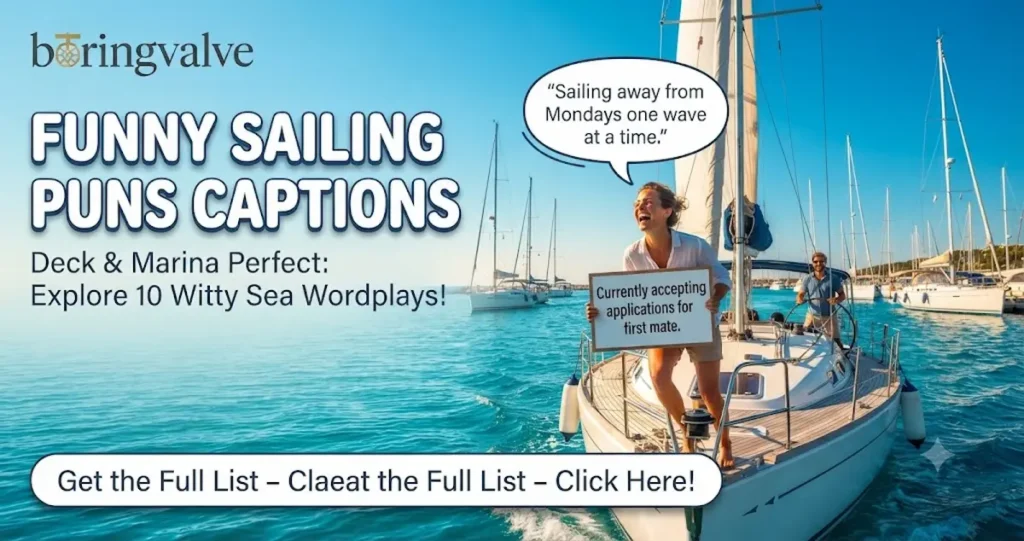 Funny Sailing Puns Captions