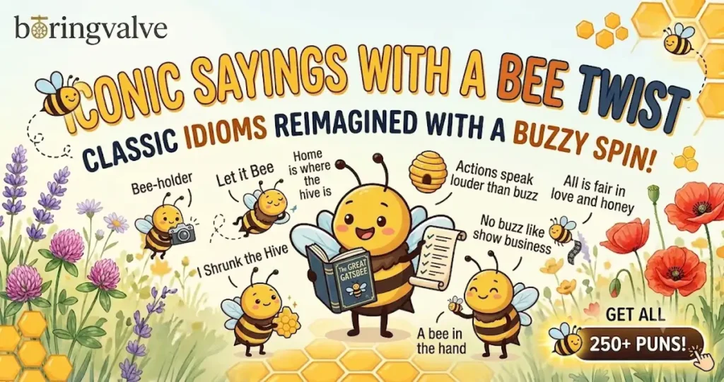 Iconic Sayings with a Bee Twist