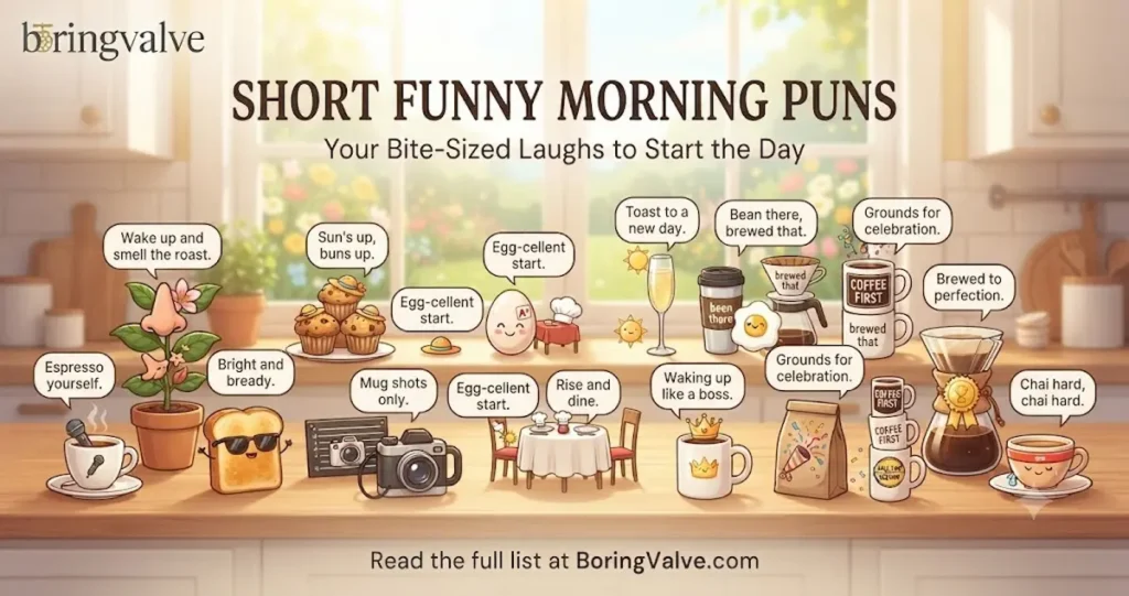 Short Funny Morning Puns