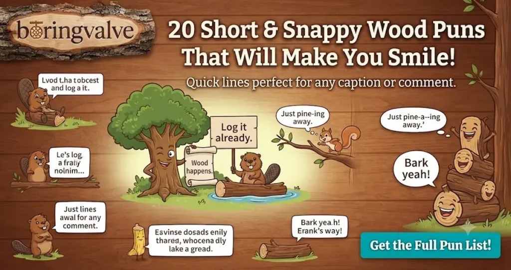 Short Funny Wood Puns