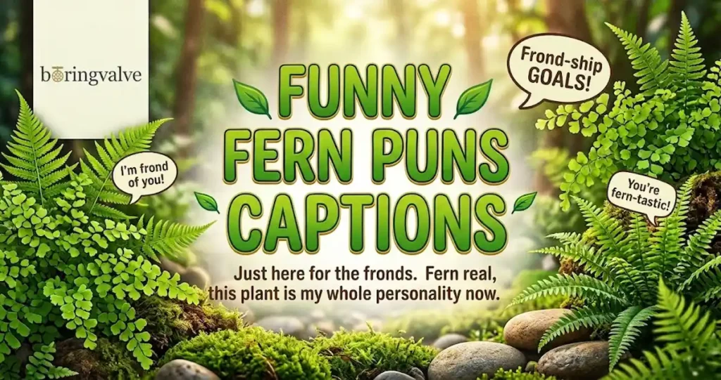 Funny Fern Puns Captions
