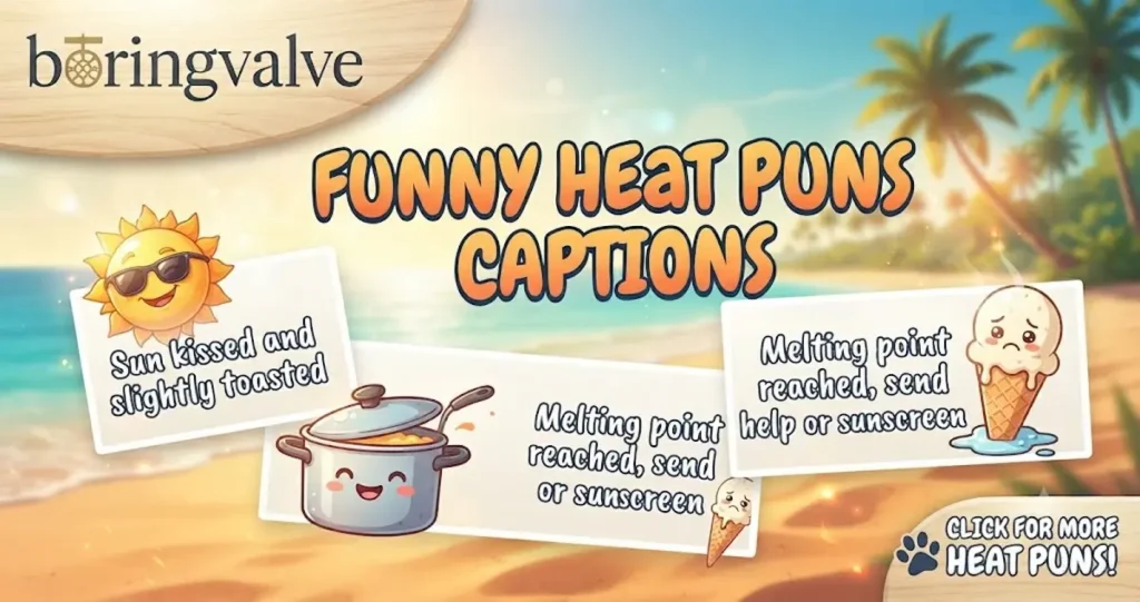 Funny Heat Puns Captions