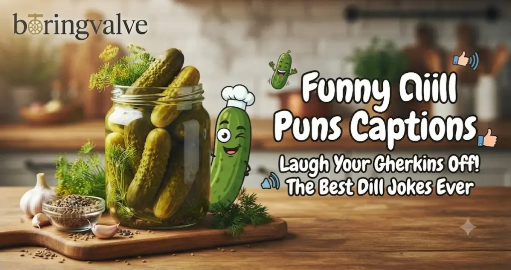 🥒 Funny Dill Puns Captions